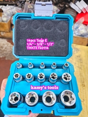 Bộ 14 Đầu Tuýp Loại E Total Chính Hãng E4-E24 model THKTETS0114