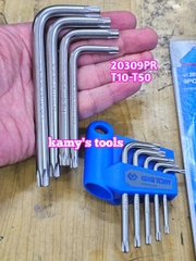 Bộ lục giác sao ngắn Kingtony 9 cây model 20309PR T10-T50