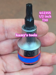 Đầu tuýp đầu khẩu lục giác bông sao Kingtony 1/2 inch T20 T25 T27 T30 T40 T45 T50 T55 T60 T70 402320 402325 402327 402330 402340 402345 402350 402355 402360 402370