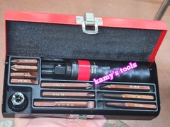 Bộ tua vít đóng tự động và lấy ốc vít gãy Euro King Tools 12 chi tiết, tô vít đóng