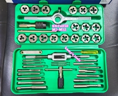 Bộ taro bàn ren 40 chi tiết SKC nhật bản (hộp nhựa) có tay quay ta rô tự động SKC#850 M3-M12