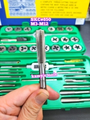 Bộ taro bàn ren 40 chi tiết SKC nhật bản (hộp nhựa) có tay quay ta rô tự động SKC#850 M3-M12