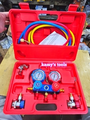 Bộ đồng hồ nạp ga lạnh điều hòa ô tô R134A R410A R22 R404A Trigoldte 503001