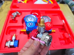 Bộ đồng hồ nạp ga lạnh điều hòa ô tô R134A R410A R22 R404A Trigoldte 503001