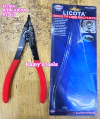Kìm mở phe miệng dẹp xe hơi ô tô 8 inch 200mm Licota ATA-0308A