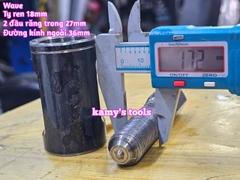 Cảo Vô Lăng Xe Wave 2 đầu răng trong 27mm kamytools