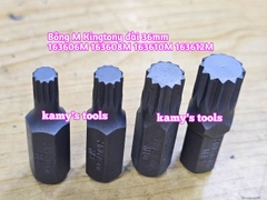 Mũi vít đóng đầu bông Kingtony M5 M6 M8 M10 M12 dài 36mm 163605M 163606M 163608M 163610M 163612M