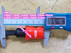 Mũi khoét lỗ kim loại JMG 14mm 15mm 16mm 18mm 19mm 20mm 21mm 22mm 23mm 24mm 25mm