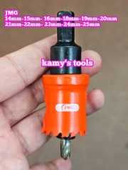 Mũi khoét lỗ kim loại JMG 14mm 15mm 16mm 18mm 19mm 20mm 21mm 22mm 23mm 24mm 25mm