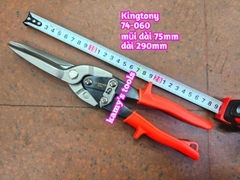 Kéo cắt tôn mỏ thẳng cán cam Kingtony model 74060 74-060 dài 290mm