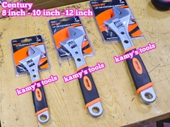 Mỏ lết cán bọc nhựa century 8 inch 10 inch 12 inch LU-MLCC8 LU-MLCC10 LU-MLCC12