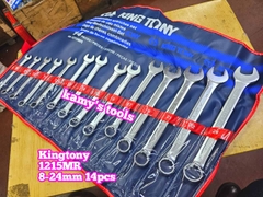 Bộ cờ lê vòng miệng 8-24mm 14 cây Kingtony 1215MR