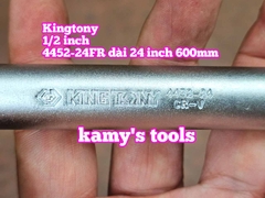 Cần siết đầu lắc léo 1/2 inch kingtony dài 24 inch 600mm model 4452-24FR