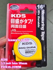 Thước cuộn thép 3.5m nhật KDS model PDX16-35WM bản 16mm, thước kéo 3.5 mét