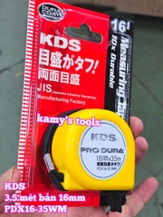 Thước cuộn thép 3.5m nhật KDS model PDX16-35WM bản 16mm, thước kéo 3.5 mét
