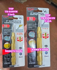 Đục bung tu lấy dấu tự động định vị đục lỗ tâm thép S2 Top dài 5 inch 6 inch model TB-9109VN TB-9109LVN