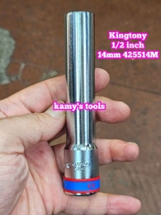 Đầu tuýp dài 120mm 1/2 inch Kingtony 8mm 10mm 12mm 13mm 14mm 425508M 425510M 425512M 425513M 425514M