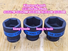 Đầu tuýp đen 1/2 inch Kingtony 6 cạnh 27mm 29mm 30mm 32mm 34mm 453527M 453529M 453530M 453532M 453534M