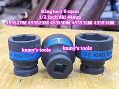 Đầu tuýp đen 1/2 inch Kingtony 6 cạnh 27mm 29mm 30mm 32mm 34mm 453527M 453529M 453530M 453532M 453534M