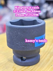 Đầu tuýp đen 1/2 inch Kingtony 6 cạnh 27mm 29mm 30mm 32mm 34mm 453527M 453529M 453530M 453532M 453534M