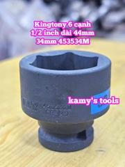 Đầu tuýp đen 1/2 inch Kingtony 6 cạnh 27mm 29mm 30mm 32mm 34mm 453527M 453529M 453530M 453532M 453534M