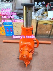Kích con đội răng cơ khí 50 tấn thấp lùn 315mm-470mm Asaki AK-1712 (50TD)