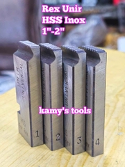 1-2 inch Dao tiện ren ống INOX HSS Rex hiệu Unir BSPT bản dao 27mm WTUR-0102S