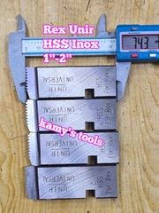 1-2 inch Dao tiện ren ống INOX HSS Rex hiệu Unir BSPT bản dao 27mm WTUR-0102S
