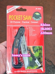 Cưa gỗ xếp cầm tay nhỏ gập gọn Rhino JR2003 Hàn Quốc dài 220mm