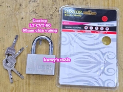 Ổ khóa trắng chìa vuông 4 chìa 6F 60mm Luxtop LT-CVT-60
