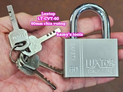 Ổ khóa trắng chìa vuông 4 chìa 6F 60mm Luxtop LT-CVT-60