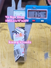 Băng keo điện nano Tô Nga Dũng 5MILx3/4" x20Y (bán lẻ 1/cuộn)