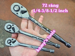 Cần tuýp tự động đảo chiều 1/4 inch 3/8 inch 1/2 inch 72 răng cao cấp TGT KING Wetools