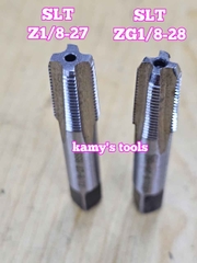 Taro ống rắc co 9.6mm răng côn HSS Shanghai ZG1/8-28 và Z1/8-27