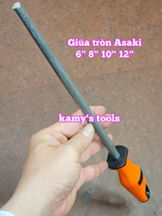 Dũa giũa tròn sắt kim loại Asaki 6 inch 8 inch 10 inch 12 inch AK-3760 AK-3761 AK-3762 AK-3763