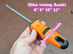 Dũa giũa vuông sắt kim loại Asaki 6 inch 8 inch 10 inch 12 inch AK-3755 AK-3756 AK-3757 AK-3758