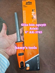 Dũa giũa bán nguyệt lòng mo sắt kim loại Asaki 6 inch 8 inch 10 inch 12 inch AK-3745 AK-3746 AK-3747 AK-3748