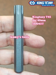 Mũi vít đóng đầu hoa thị bông 6 cạnh Kingtony T 168020, 168025, 168027, 168030, 168040, 168045, 168050, 168055 dài 80mm