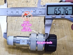 Bộ đầu khớp nối nhanh thủy lực TLP HH-II 3/8 inch NPT ren ngoài 17mm