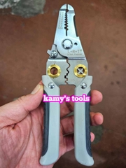 Kìm tuốt dây điện đa năng cắt tuốt uốn dây kìm bấm cos L+R+T dài 190mm