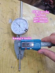 Đồng hồ so 0-50mm x 0.01mm mặt 60mm hàng OEM cao cấp Wetools WT-386050