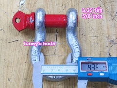 Ma ní omega chốt vặn ren 3.25 tấn 5/8 inch đường kính ty ren 19mm