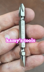 Mũi xiết bắn vít 2 đầu bake dẹp ph2 6mm đuôi 1/4 inch Standard dài 45mm 65mm 100mm 110mm 150mm 200mm 250mm (lẻ 1 cây)