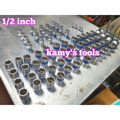 Đầu tuýp ngắn lẻ Barker 1/2 inch trắng ngắn 8mm-32mm