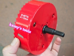 Mũi khoét lỗ tròn đa năng, mũi khoét sắt, mũi khoét gỗ HSS Bi Metal 85mm 90mm 95mm 100mm 110mm 120mm 130mm 140mm