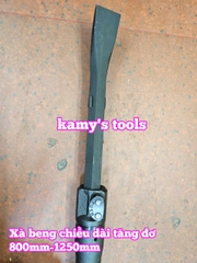 Xà beng thép đen đầu dẹp tăng đơ chiều dài 800mm-1250mm Gestar 883-201