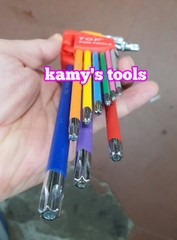 Bộ khóa lục giác bi và bông hoa thị Top 9 cây model LU-9CMAU và LU-9CMAUBM