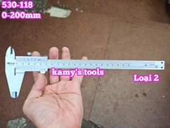 Thước kẹp cơ khí 0-200mm x0.02mm Mitutoyo 530-118
