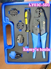 Bộ kìm bấm cos đa năng 5 đầu Fasen LY03C-5D3