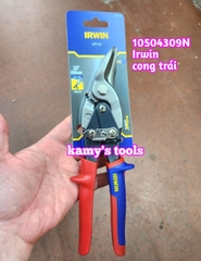 Kéo cắt tôn Irwin 10 inch 250mm mũi cong trái model 10504309N